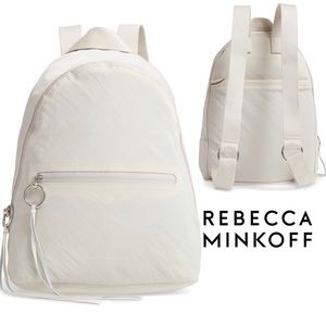 NWT Rebecca Minkoff Dome Nylon Backpack in Bone